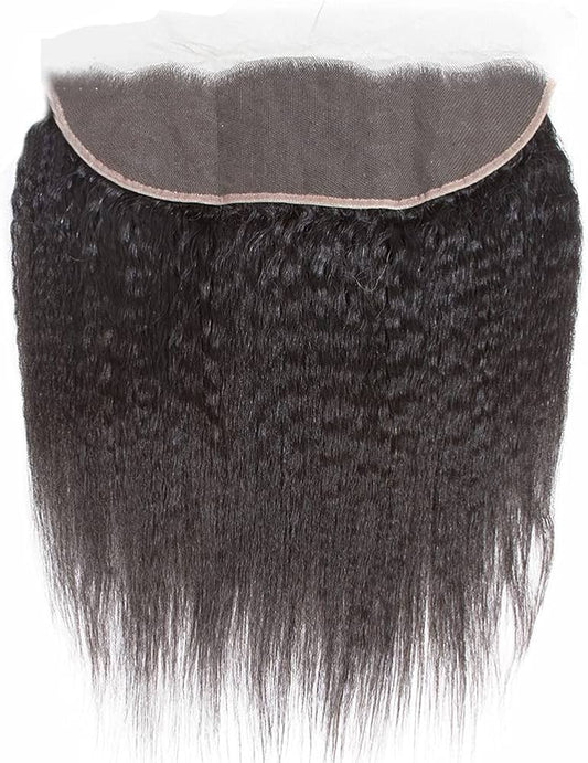 Maame Straight Frontal : Natural Blowdried Texture