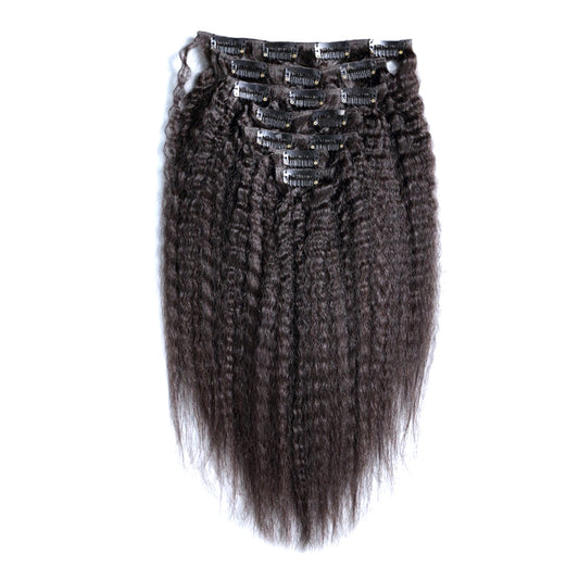 Maame Straight Clip Ins : Natural Blowdried Texture